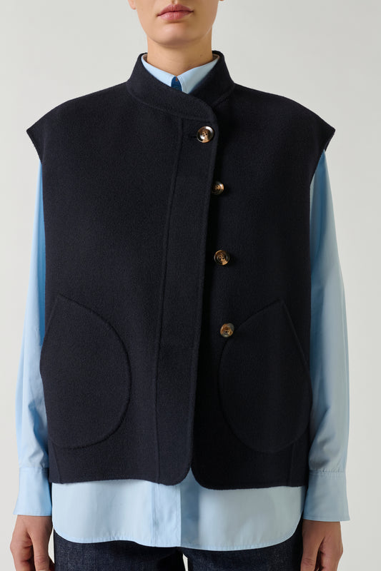 Blouson Adeline - Deep Navy - Laine - Femme