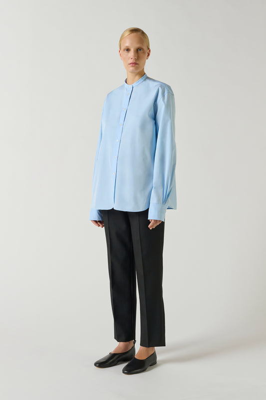 Chemise Bermudes - Bleu Ciel - Coton - Femme