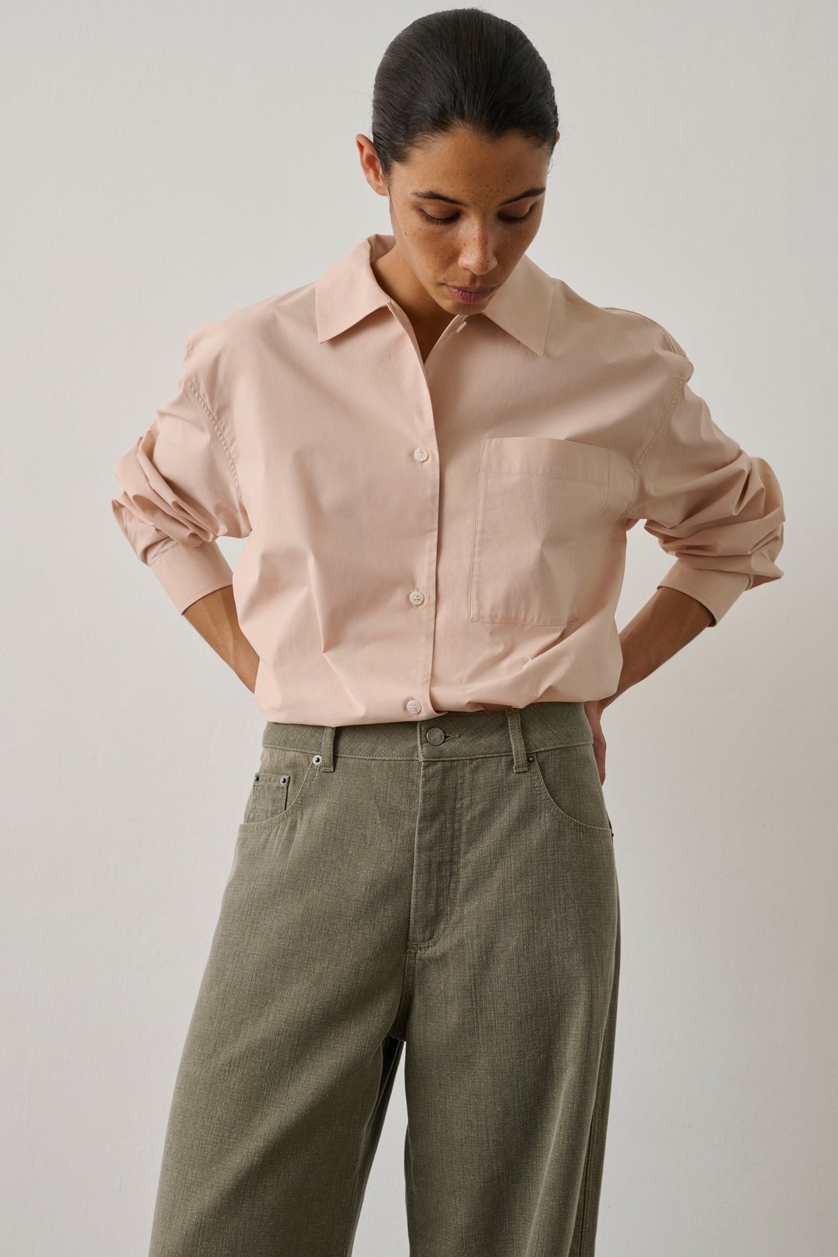 Chemise Itaque - Rose Blush - Coton - Femme vue 1