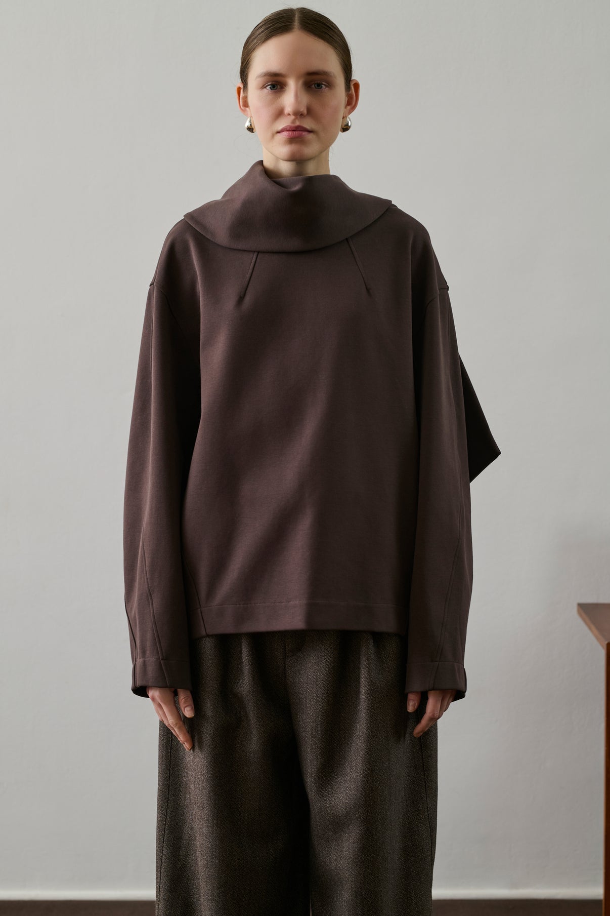 Sweatshirt Freja - Marron/Prune - Coton - Femme vue 2