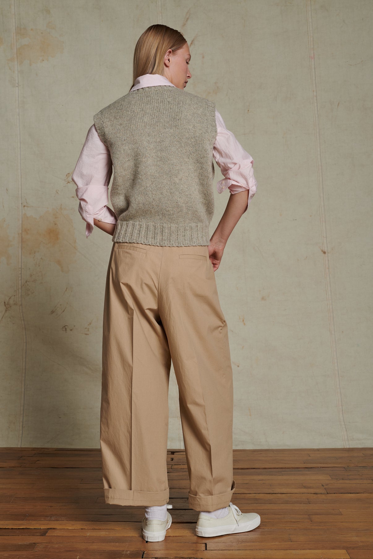 Pantalon Watson - Beige - Coton - Femme vue 2