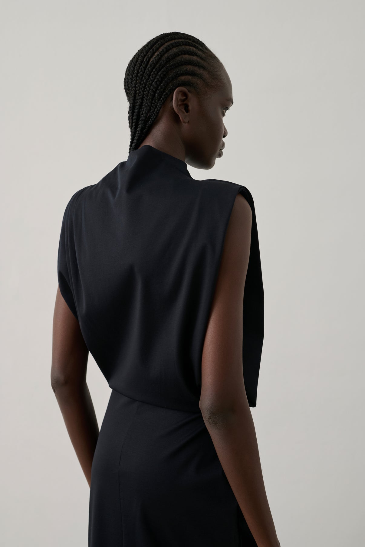 Robe Gemma - Noir - Coton - Femme vue 4