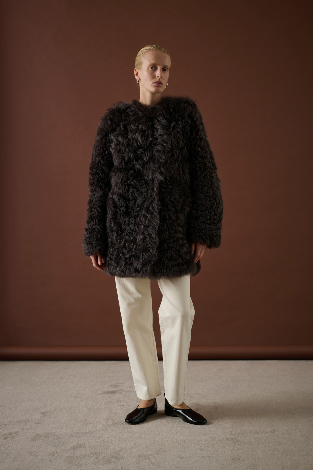 Manteau Sven - Marron Foncé - Cuir - Femme