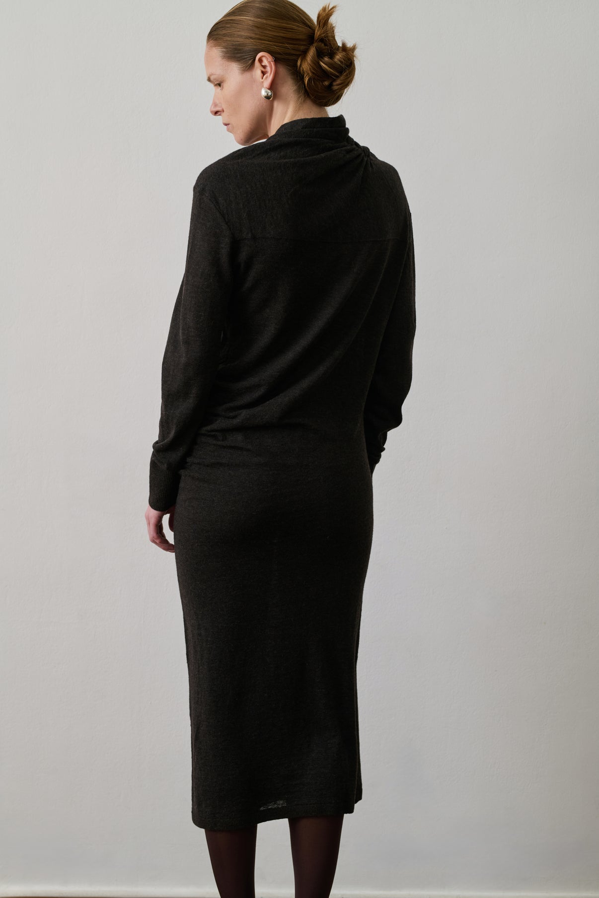 Robe Gisee - Marron - Femme vue 7