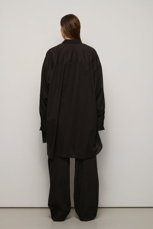 Chemise Camicia - Chocolat - Coton - Femme
