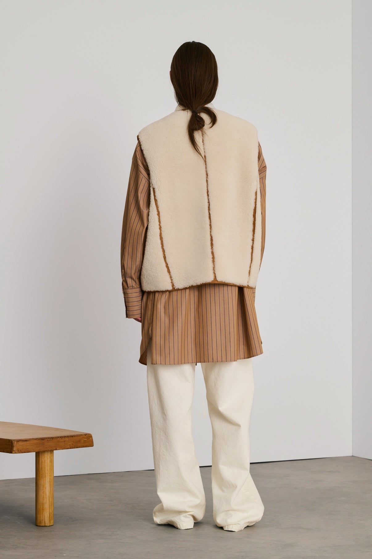 Blouson Arnold - Ivoire - Cuir - Femme vue 2